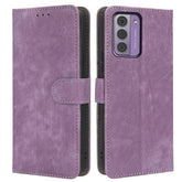 PAIX Case Compatible with Nokia G42 5G, RFID Block Magnetic Flip Leather Shockproof Protective Cover with Card Slots, Kickstand Purple